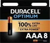 Duracell Optimum Alkaline AAA batterijen - 8 stuks