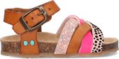 Bunnies JR Becky Beach Meisjes Sandalen - Bruin/Roze - Leer - Gesp