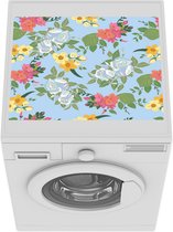 Wasmachine beschermer mat - Vintage - Patroon - Bloemen - Breedte 55 cm x hoogte 45 cm