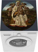 Wasmachine beschermer mat - De Maagd en het Kind met Cherubijnen - Bernardino Fungai - Breedte 60 cm x hoogte 60 cm