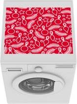 Wasmachine beschermer mat - Kerst - Patronen - Kerstballen - Sterren - Breedte 55 cm x hoogte 45 cm