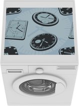 Wasmachine beschermer mat - Klok - Patronen - Vintage - Breedte 55 cm x hoogte 45 cm