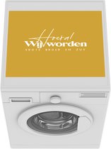 Wasmachine beschermer - Wasmachine mat - Broers - Zussen - Baby - Familie - 55x45 cm - Droger beschermer