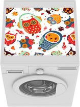 Wasmachine beschermer mat - Patronen - Uil - Vogel - Breedte 55 cm x hoogte 45 cm