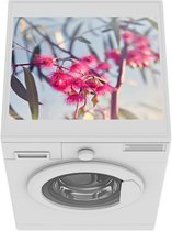 Wasmachine beschermer mat - Roze eucalyptustakken in een boom - Breedte 55 cm x hoogte 45 cm