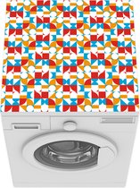 Wasmachine beschermer mat - Geometrie - Retro - Patronen - Breedte 60 cm x hoogte 60 cm