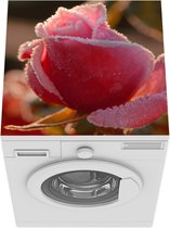 Wasmachine beschermer mat - Bevroren - Roos - Roze - Breedte 60 cm x hoogte 60 cm