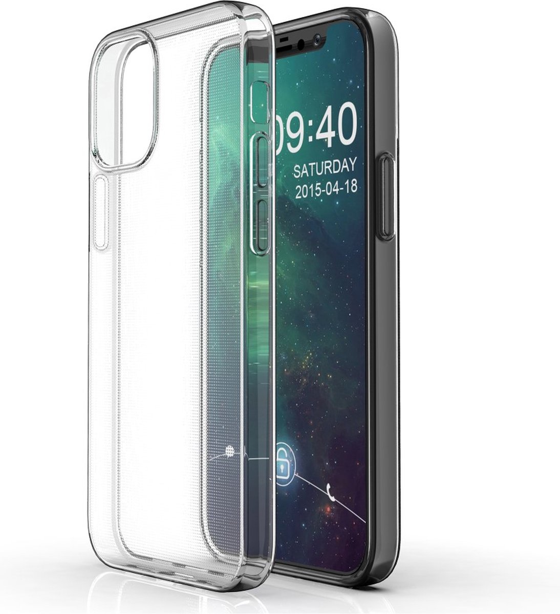 Peachy TPU hoesje geschikt voor iPhone 12 mini - transparant