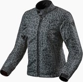 REV'IT! Jacket Shade H2O Ladies Leopard Dark Grey - Maat M