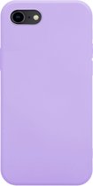 Coverzs Pastel siliconen hoesje geschikt voor Apple iPhone 7 / 8 / SE 2020 / SE 2022 - paars