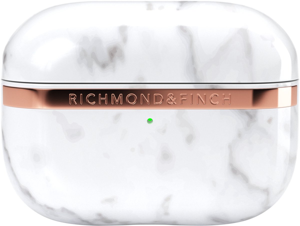 Richmond & Finch White Marble marmer hoesje voor AirPods Pro - wit