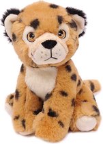 Eco Knuffel Cheeta zittend 20 cm