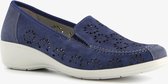 Hush Puppies leren dames instappers - Blauw - Maat 42
