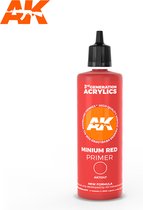 3rd Generation Acrylic Modelling Color - Red Surface Primer Acrylic Modelling Color - 100ml - AK-Interactive - AK-11247