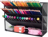 Pennenbak Zwart Metaal Pennenhouder Bureau Organizer 27x20,5 cm