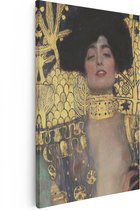 Artaza Canvas Schilderij Judith I - Gustav Klimt - 40x60 - Poster Foto op Canvas - Canvas Print