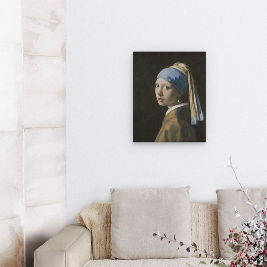 Artaza Canvas Painting Girl with a Pearl Earring - Johannes Vermeer - 40x50 - Art - Impression sur toile