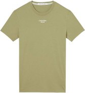 Calvin Klein Dames T-Shirt Olijf maat XS