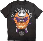 Disney The Nightmare Before Christmas - All Hail The Pumpkin King Heren T-shirt - XL - Zwart