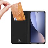 Dux Ducis - Xiaomi 12 / 12X - Wallet Hoesje Slimline - Zwart