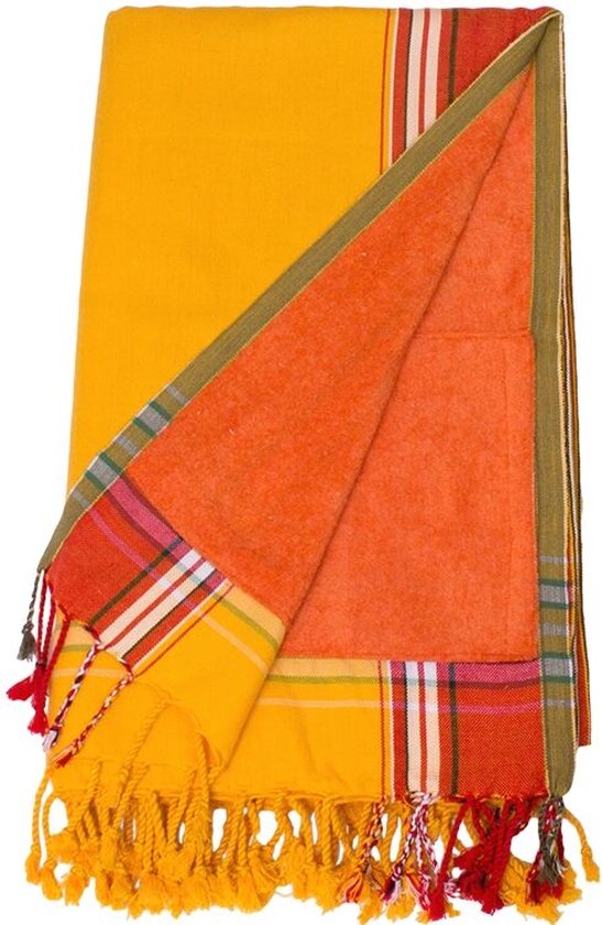 Fashion4wellness Kikoy Strandlaken Diani DUBBEL STRANDLAKEN - HANDMADE IN KENYA - 95 x 170 cm