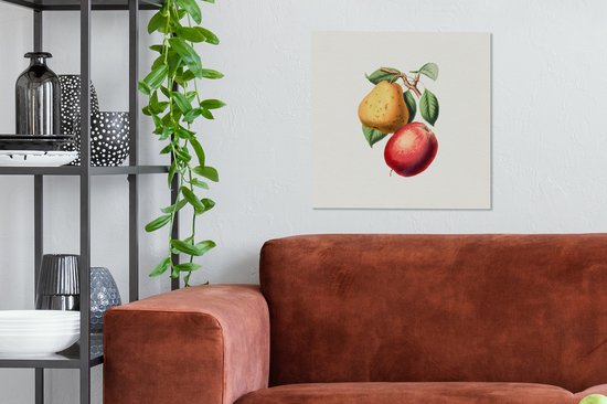 Tableau sur Toile Fruit - Printemps - Feuilles - 50x50 cm - Décoration murale