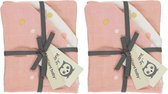 Briljant Baby - Washandjes Hydrofiel Sunny Pink (2 Packs)