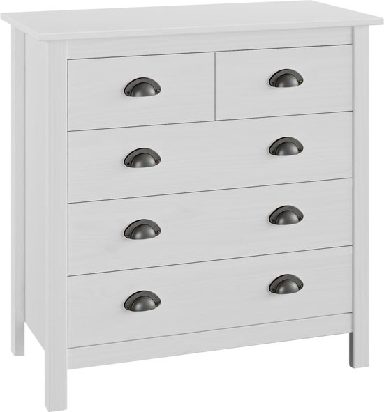 Buffet Medina Hill Range 79x40x80 cm pin massif blanc