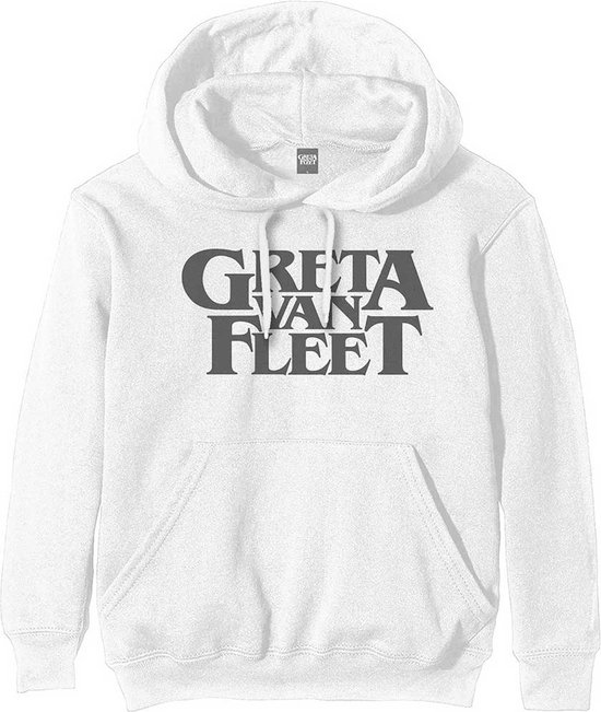 Greta Van Fleet - Logo Hoodie/trui - M - Wit