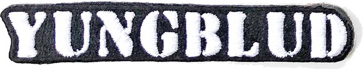 Yungblud - Stencil Logo Patch - Wit/Zwart