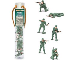 Safari LTD speelgoed soldaten - 6 stuks - plastic - 5 cm - speelgoedfiguren - soldaatjes