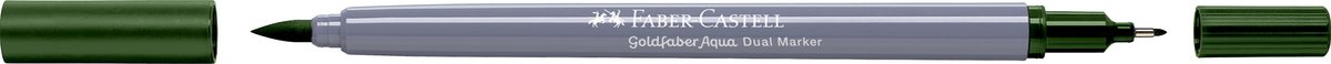 Faber-Castell - Duo aquarel marker Goldfaber - dennengroen 267 - brush / 0,6mm - FC-164567