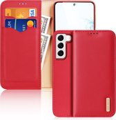 Dux Ducis Hivo Samsung Galaxy S22 Plus Hoesje RFID Book Case Rood
