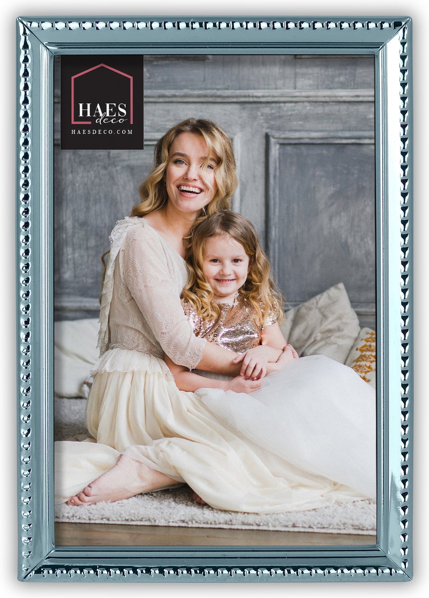 HAES deco Verzilverde Fotolijst Parma voor 1 foto van 7x10 cm - VP12410