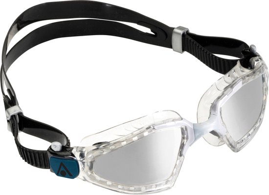 Aquasphere Kayenne Pro - Zwembril - Volwassenen - Silver Titanium Mirrored Lens - Transparant/Grijs