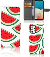 Smartphone Hoesje Geschikt voor Samsung Galaxy A73 5G Foto Hoesje ontwerpen Originele Cadeaus Watermelons