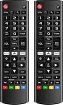 2x Afstandsbediening - Geschikt voor LG Afstandsbediening - Remote Control - Televisie, Smart TV, AKB75095308, AKB