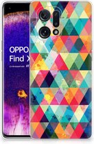 Coque arrière Coque en Siliconen TPU OPPO Find X5 Smartphone Case Checkered