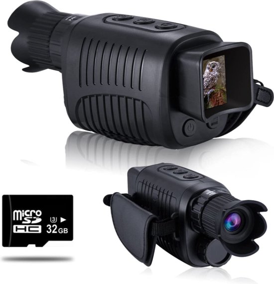 Nachtkijker Voor Volwassen Jachtkamperen, 8x20 Nachtzicht HD Pocket Monoculaire Mini Hoek Verrekijker Waterdicht High Power Low Light HD Nachtzicht draagbare Goggles Lichtgewicht Hd-Vergroting Langdur