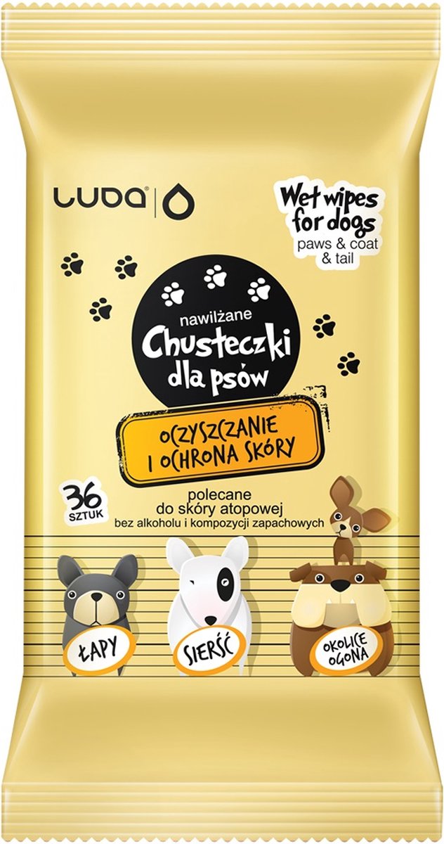 Goedkoopste Natte doekjes voor honden - huidreiniging en bescherming 36st