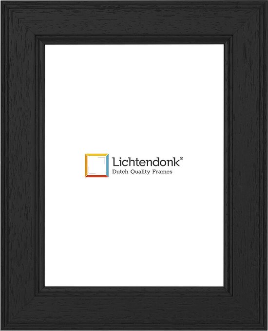 Cadre photo - Country Style - Zwart avec grain de bois visible - Format photo 40x50 - Verre transparent - Art 1055001140502