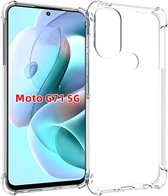 Motorola Moto G71 Hoesje - MobyDefend Transparante Shockproof TPU Gelcase - Verstevigde Hoeken - Volledig Doorzichtig - GSM Hoesje - Telefoonhoesje Geschikt Voor: Motorola Moto G71