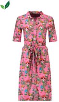 Tante Betsy Jurk Button Garden Gnome Pink XL
