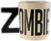 alfabet-mok zombie 300 ml keramiek wit/zwart