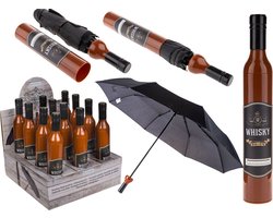 Golfpresentjes - Whiskyfles Mini Paraplu - Golfcadeau - Whiskey- cadeau Whisky liefhebber - Golfparaplu - regen - golfcadeau - whiskeycadeau Image