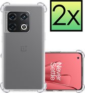 OnePlus 10 Pro Hoesje Transparant Cover Shock Proof Case Hoes - 2x