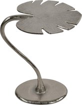 Plantenwinkel Monstera M plantentafeltje zilveren sidetable aluminium 37x28x48 cm