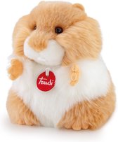 Trudi - Fluffy Hamster - Pluche knuffel - Ca. 20 cm Maat S - Voor jongens en meisjes - Oranje/Wit S-TUDN6000