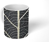 Mok - Bladeren skelet met nerven en aderen - 350 ML - Beker - Uitdeelcadeautjes