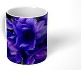 Mok - Patroon - Bloemen - Paars - 350 ML - Beker - Uitdeelcadeautjes